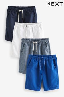 Blue Tones/White - Pull-on Shorts (3-16yrs) (N41076) | KRW53,400 - KRW96,100