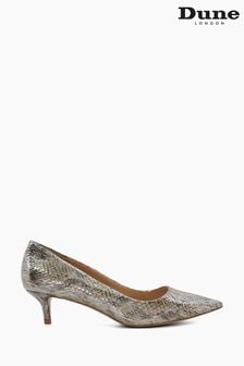 Dune London Silver Advanced Mid Heel Court Shoes (N41123) | kr974