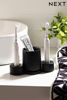 Black Moderna Electric Toothbrush Holder and Tumbler (N41136) | €18
