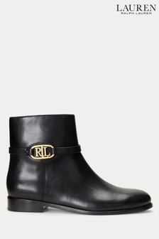 Črna - Črni Ralph Lauren škornji Lauren Briela Burnished (N41253) | €130