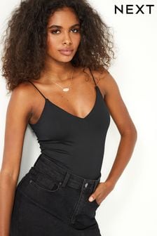 Black V-Neck Cami Bodysuit (N41526) | €14