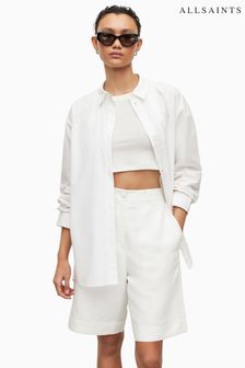 AllSaints White Sasha Shirt (N41543) | $305
