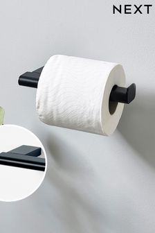 Black Oslo Wall Mount Toilet Roll Holder (N41587) | AED53