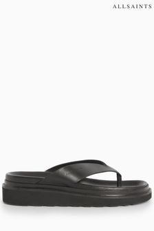 AllSaints Black Rio Sandals (N41793) | 935 QAR