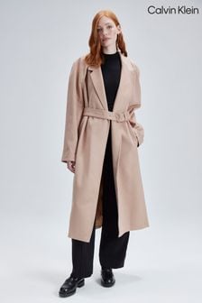Calvin Klein Wool Wrap Natural Coat (N41982) | €333