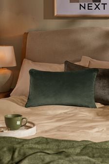 Dark Green 40 x 59cm Matte Velvet Cushion (N42199) | 54 QAR