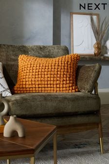 Ochre Yellow 40 x 59cm Global Bobble Cushion (N42208) | SGD 40