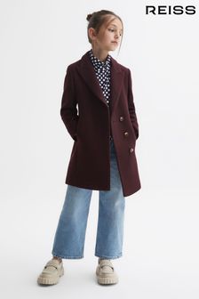 Reiss Berry Harlow Junior Mid Length Wool Blend Coat (N42238) | kr1,968