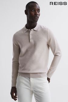 燕麥色混色紗線 - Reiss Sharp长袖Polo衫 (N42240) | NT$8,280