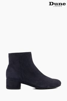 Dune London Blue Pippie Smart Low Boots (N42445) | SGD 232