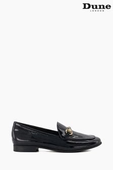 Dune London Black Grandeur Snaffle Slim Sole Loafers (N42480) | $135