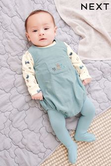 Blue Bodysuit, Romper And Tights 3 Piece Set (N42733) | €16 - €17