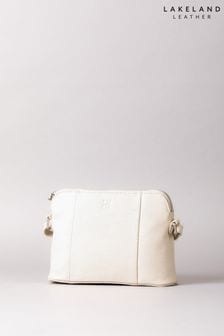 Blanco - Lakeland Leather Alston Curved Leather Cross-body Bag (N42778) | 57 €