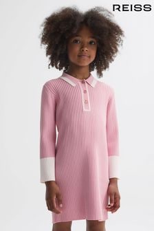 Reiss Pink Sammy 9-14 yrs Knitted Polo Dress (N43016) | $106