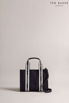 حقيبة صغيرة سوداء عليها الماركة من القماش المنسوج Georjea من Ted Baker (N43060) | 658 د.إ