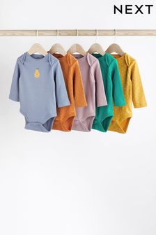 Multi Placement Baby Long Sleeve Bodysuits 5 Pack (N43283) | 28 € - 31 €