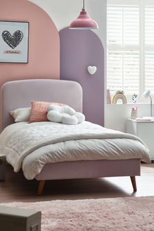 Opulent Velvet Lilac Purple Matson Kids Upholstered Bed Drawer Bed Frame (N43294) | €340