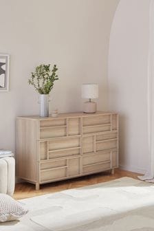 Mid Natural Finsbury 6 Drawer Chest of Drawers (N43311) | €550