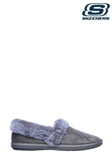 Grey - Skechers Cosy Campfire Team Toasty Womens Slippers (N43321) | kr710