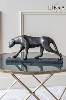 Libra Bronze Cubist Resin Leopard Sculpture (N43362) | €142