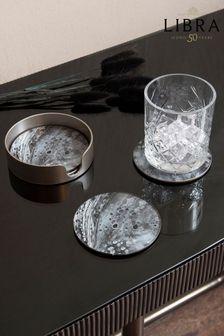 Libra Interiors Set Of 4 Swirl Coasters (N43407) | ‏113 ‏₪