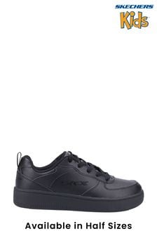 Skechers Black Sport Court 92 School Shoes (N43423) | kr545