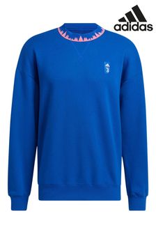 adidas Blue Juventus Lifestyler Crew Sweater (N43784) | SGD 116