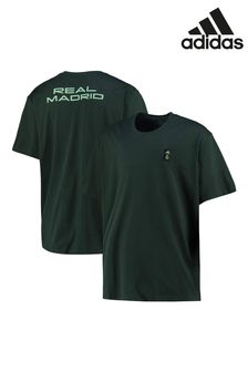 adidas Black Real Madrid Lifestyler Heavy Cotton T-Shirt (N43799) | $99
