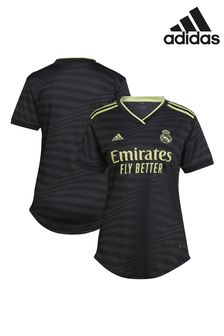 adidas Black Real Madrid Third Shirt 2022-23 Womens (N43803) | $120