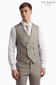 Ted Baker Tailoring Natural Sharkskin Slim Waistcoat (N43843) | 148 €