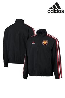 adidas Black Manchester United Reversible Anthem Jacket (N43901) | $171