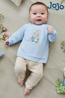 Set de Pantaloni Bebeluși și bluză cu Peter Rabbit aplicat JoJo Maman Bébé (N43955) | 173 LEI