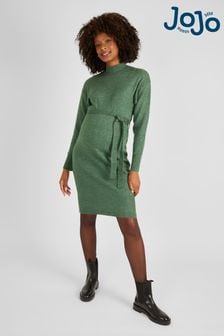 JoJo Maman Bébé Green Turtle Neck Knitted Maternity Dress (N43965) | 79 €