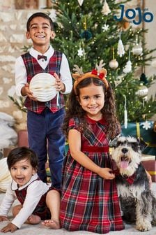 JoJo Maman Bébé Red Tartan Dog Bow Tie (N44056) | 61 SAR