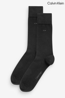 Black - Calvin Klein Mens Socks 2 Pack (N44159) | kr270
