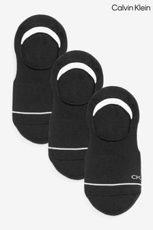 Czarny - Calvin Klein Womens Athleisure Socks 3 Pack (N44162) | 105 zł