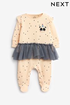 Cream/Blue Tutu Baby Sleepsuit (0mths-3yrs) (N44467) | $20 - $24