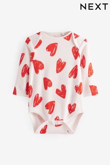 أحمر قلوب - لباس قطعة واحدة البيبي بطبعة قلوب المحبة (N44473) | 21 ر.س - 25 ر.س