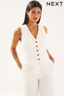 White Tailored Waistcoat (N44480) | $59