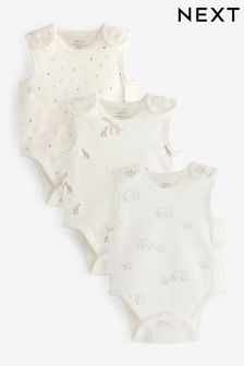 Neutral Character Premature Baby Bodysuits 3 Pack (N44481) | SGD 21
