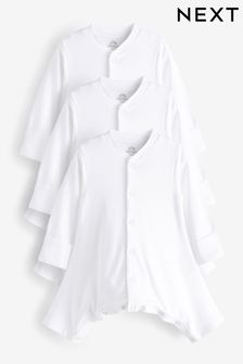 أبيض - حزمة من 3 ملابس نوم للبيبي لخلل التنسج في الورك (0-3 سنوات) (N44497) | 9 ر.ع - 10 ر.ع