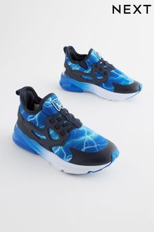 Blue Sonic Elastic Lace Trainers (N44588) | €39 - €49