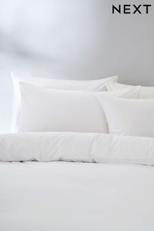 Set of 2 White Simply Soft Microfibre Pillowcases