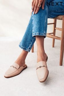 Forever Comfort® Leather Knot Mules