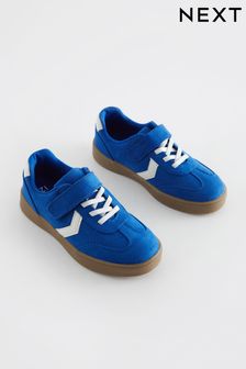 Cobalt Blue Touch Fastening Chevron Shoes (N44768) | OMR8 - OMR10