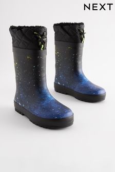 藍色潑漆 - Thinsulate™ 保暖襯裡束口雨鞋 (N44811) | NT$800 - NT$930