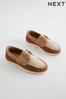 Neutral Leather Boat Shoes (N44908) | ₪ 126 - ₪ 155