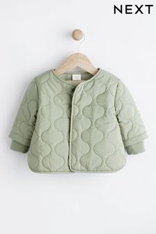 Sage Green Baby Quilted Jacket (0mths-2yrs) (N44911) | 99 QAR - 109 QAR