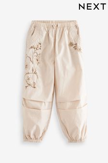 Stone Embroidered Parachute Cargo Cuffed Trousers (3-16yrs) (N45006) | 80 zł - 105 zł