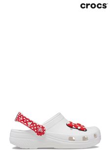 Crocs Classic Disney Minnie Mouse White Clogs (N45038) | $55